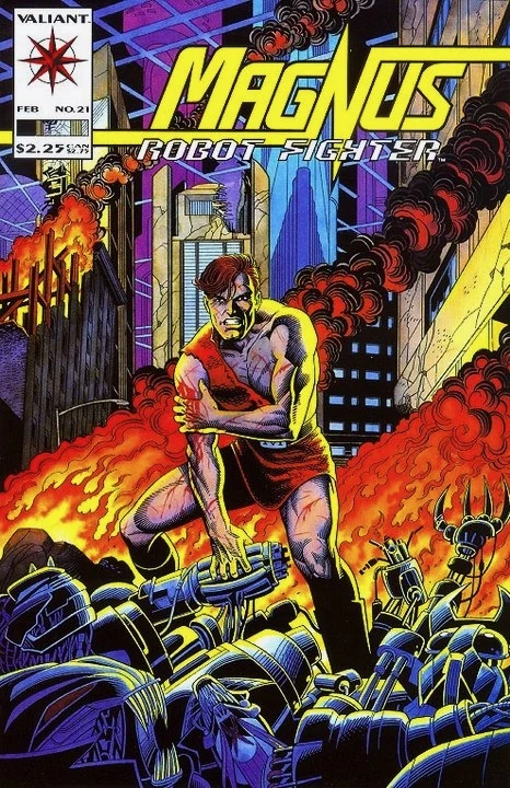 He debuted in Magnus, Robot Fighter #21 (November 10, 1992).