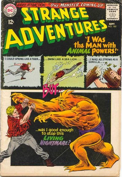 Animal Man (July 29, 1965) This Day In Comics - Strange Adventures #180
