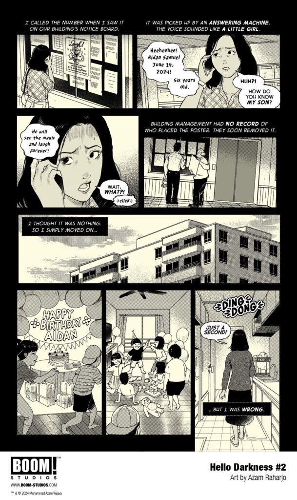 HELLO DARKNESS Dares You To Read On in Your First Look at Issue #2 - BOOM! Studios