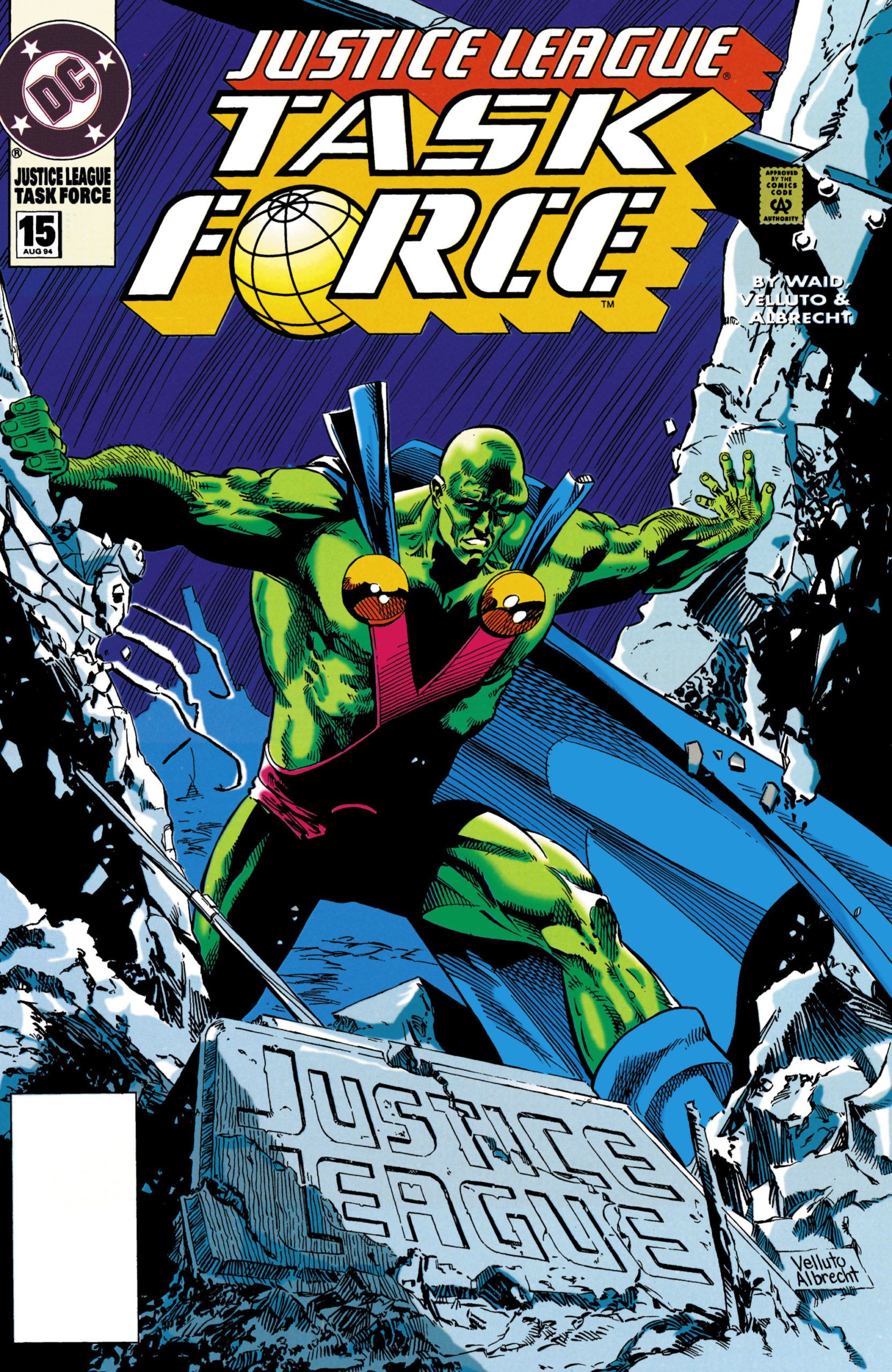 Justice League Task Force #15 - Silver Ages released by DC Comics on August 1, 1994.