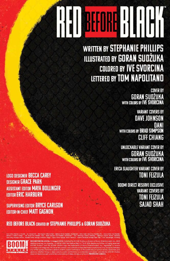 Red Before Black #1 (BOOM! Studios) Preview