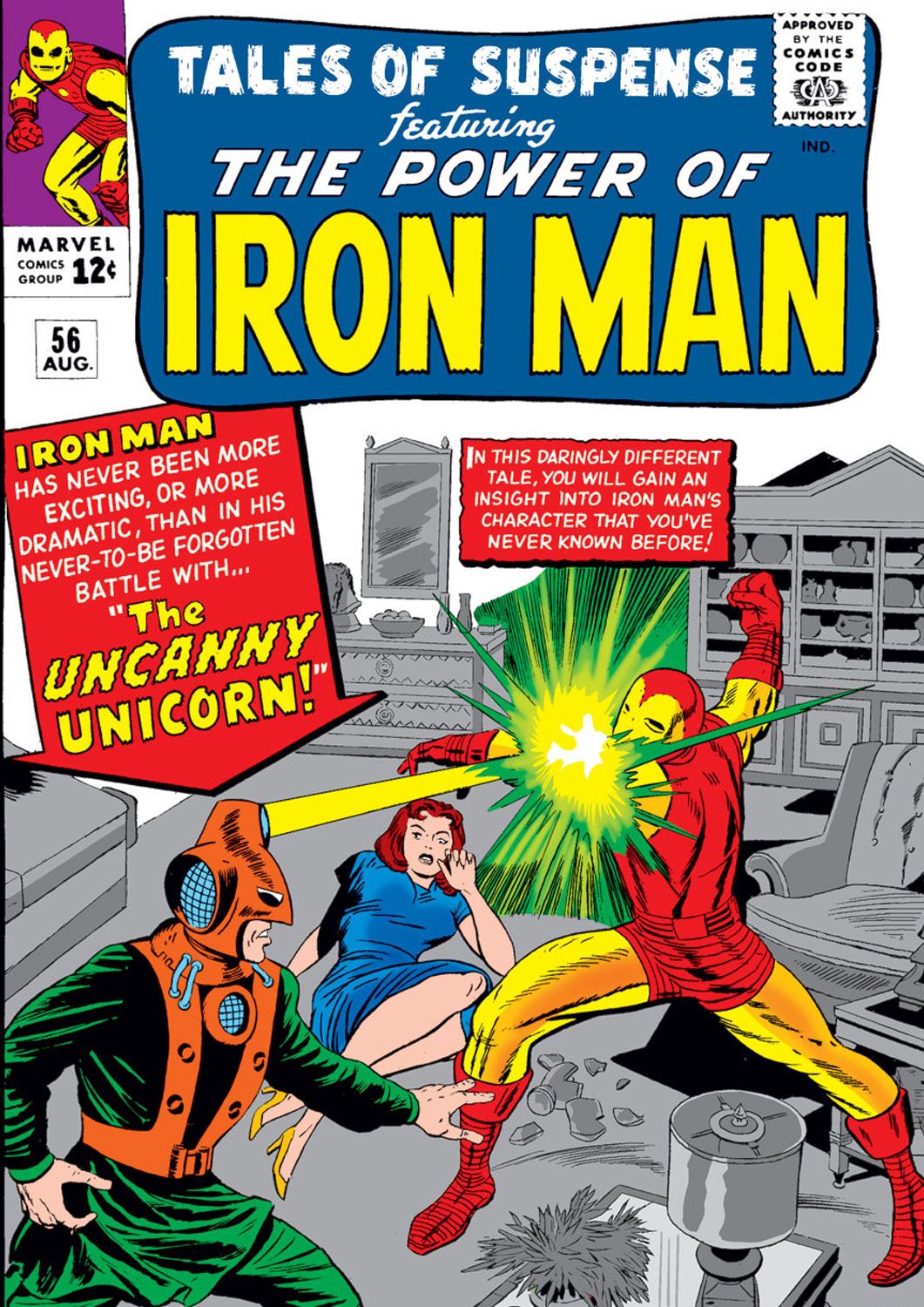 Marvel's Unicorn Debuts in Tales of Suspense #56